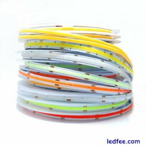 High Density Flexible COB LED strip Light 384 528 LEDs/m 12V 24V RA90 tape lamp