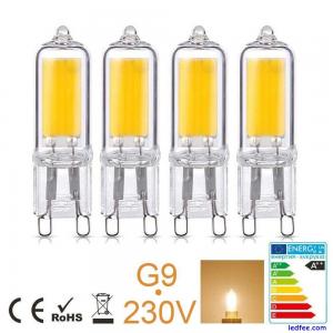 4 x G9 LED Bulb Warm White Dimmable COB 3W=40W Halogen Capsule Wall Light Bulbs