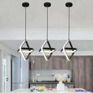 3X LED Pendant Light Kitchen Lamp Black Chandelier Lighting Hotel Ceiling Lights