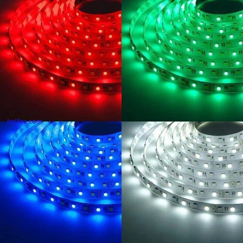 5-30M LED Strip 5050 RGB Lights Colour Changing Tape Cabinet Kitchen Lighting UK 0 