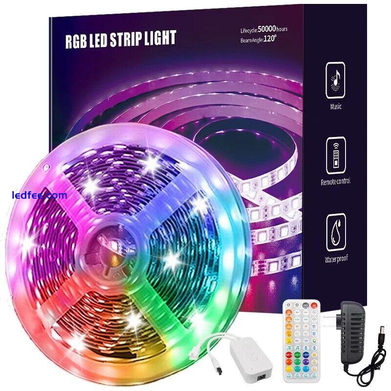 5-30M LED Strip 5050 RGB Lights Colour Changing Tape Cabinet Kitchen Lighting UK 2 