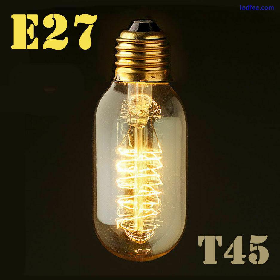 E27 B22Spiral Filament Retro Antique Vintage Edison Lamp Flexible LED Light Bulb 1 