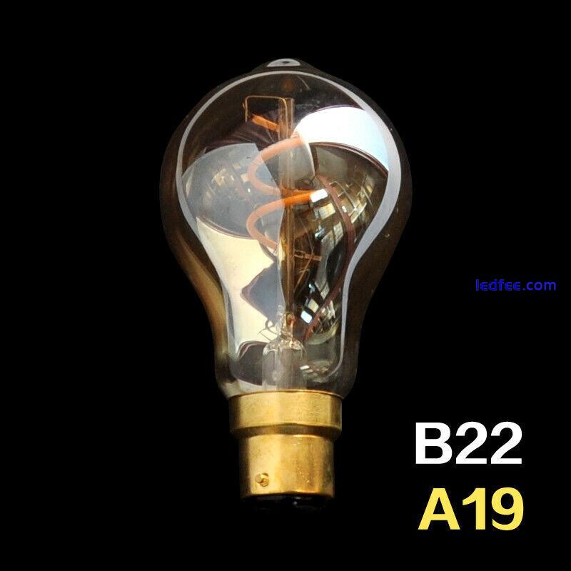 E27 B22Spiral Filament Retro Antique Vintage Edison Lamp Flexible LED Light Bulb 4 