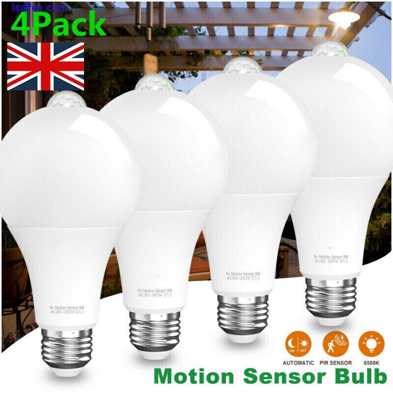 E27/B22 PIR Motion Sensor LED Lamp Bulb Globe Energy Saving Light Auto ON/OFF UK 4 