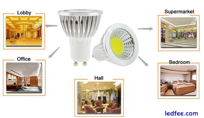 1X 5X 10X MR16 GU10 E27 E14 Dimmable 6W/9W/12W LED COB Spot Lights Bulbs Lamp FS 3 