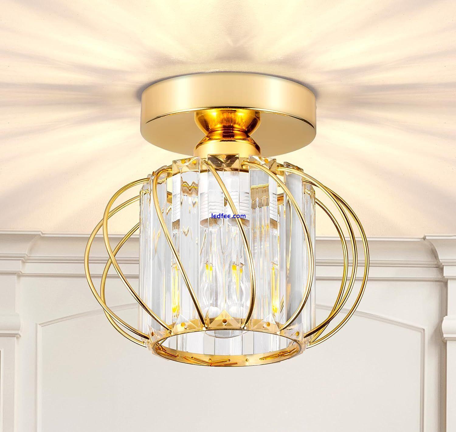 Crystal Ceiling Light E27 Modern Chandelier For Living Room Bedroom Hallway 0 