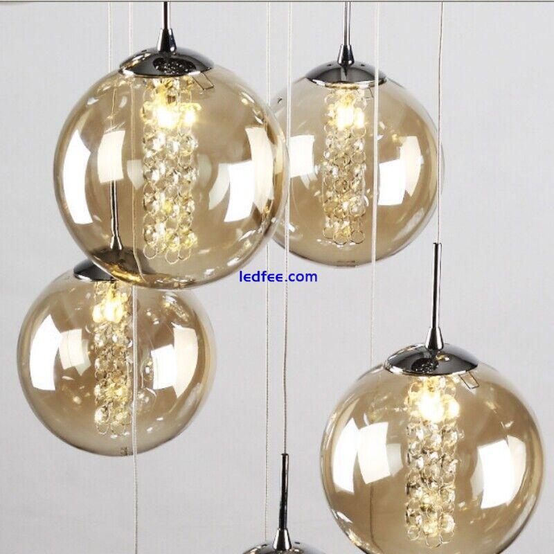 Hotel Chandelier Lighting Shop Lamp Glass Pendant Light Bar Stair Ceiling Lights 1 