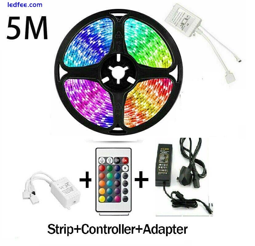 LED Strip Lights 1-20m RGB 5050 Colour Changing Tape Cabinet Kitchen TV Lighting 1 