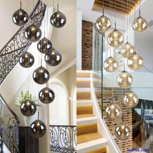 Hotel Chandelier Lighting Shop Lamp Glass Pendant Light Bar Stair Ceiling Lights