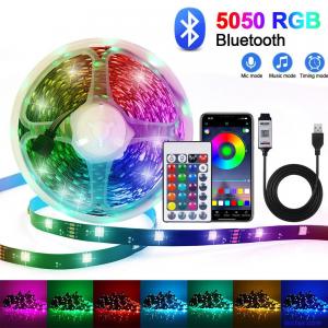 5V LED Strip Lights RGB Tape Rope USB 1M-10M 5050 SMD Bluetooth APP Controller