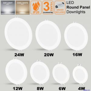 LED Round Panel Recessed Ceiling Lights Energy Saving Downlights Spot Light 240V