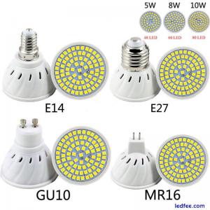 MR16 GU10 LED E27 E14 Bulbs 5W 8W 10W Ultra Bright 2835 SMD COB Spot Light 220V