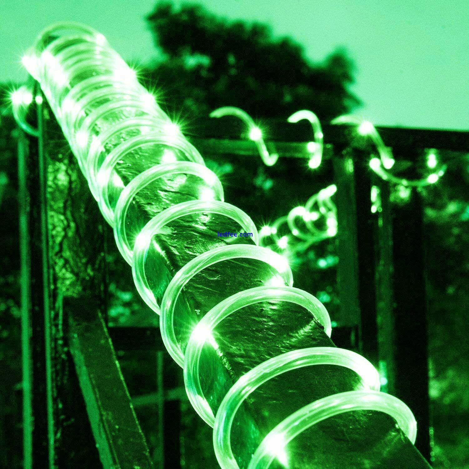 22M Solar LED Rope Tube Fairy String Light Strip Waterproof Outdoor Garden Patio 1 