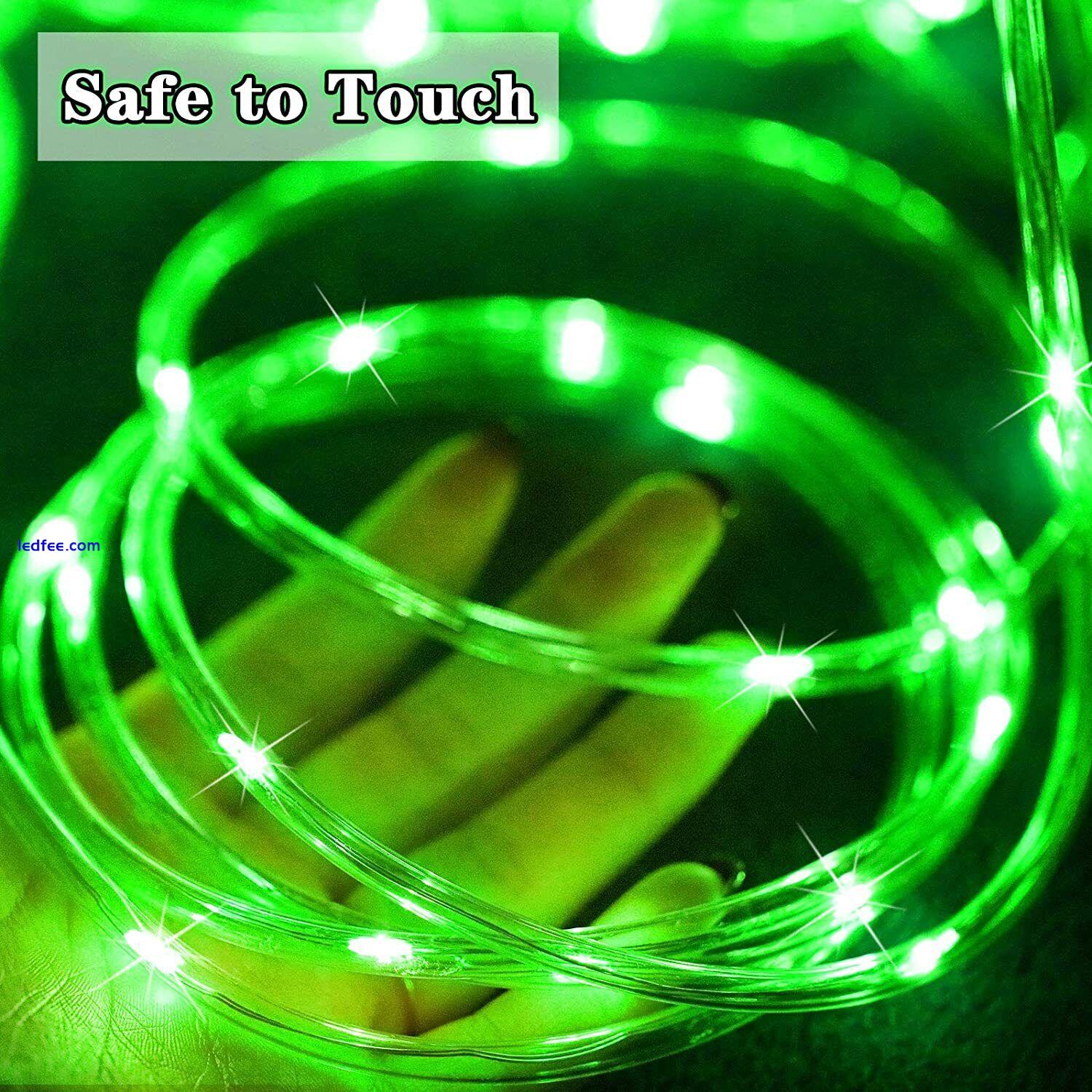 22M Solar LED Rope Tube Fairy String Light Strip Waterproof Outdoor Garden Patio 2 