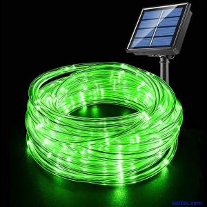 22M Solar LED Rope Tube Fairy String Light Strip Waterproof Outdoor Garden Patio