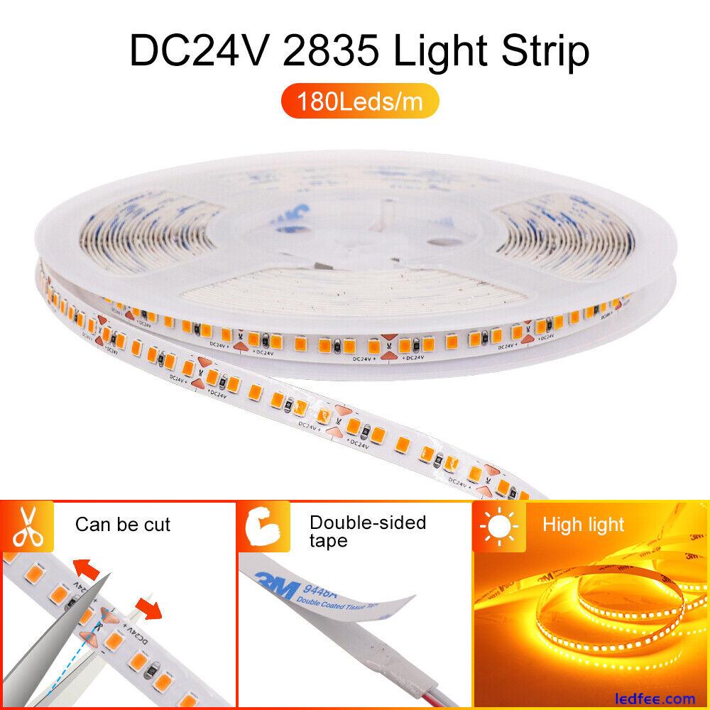 2835 Super Bright 5M 10M 900 1800 LED Strip Lights DC12V/24V Lamp Self-adhesive 5 