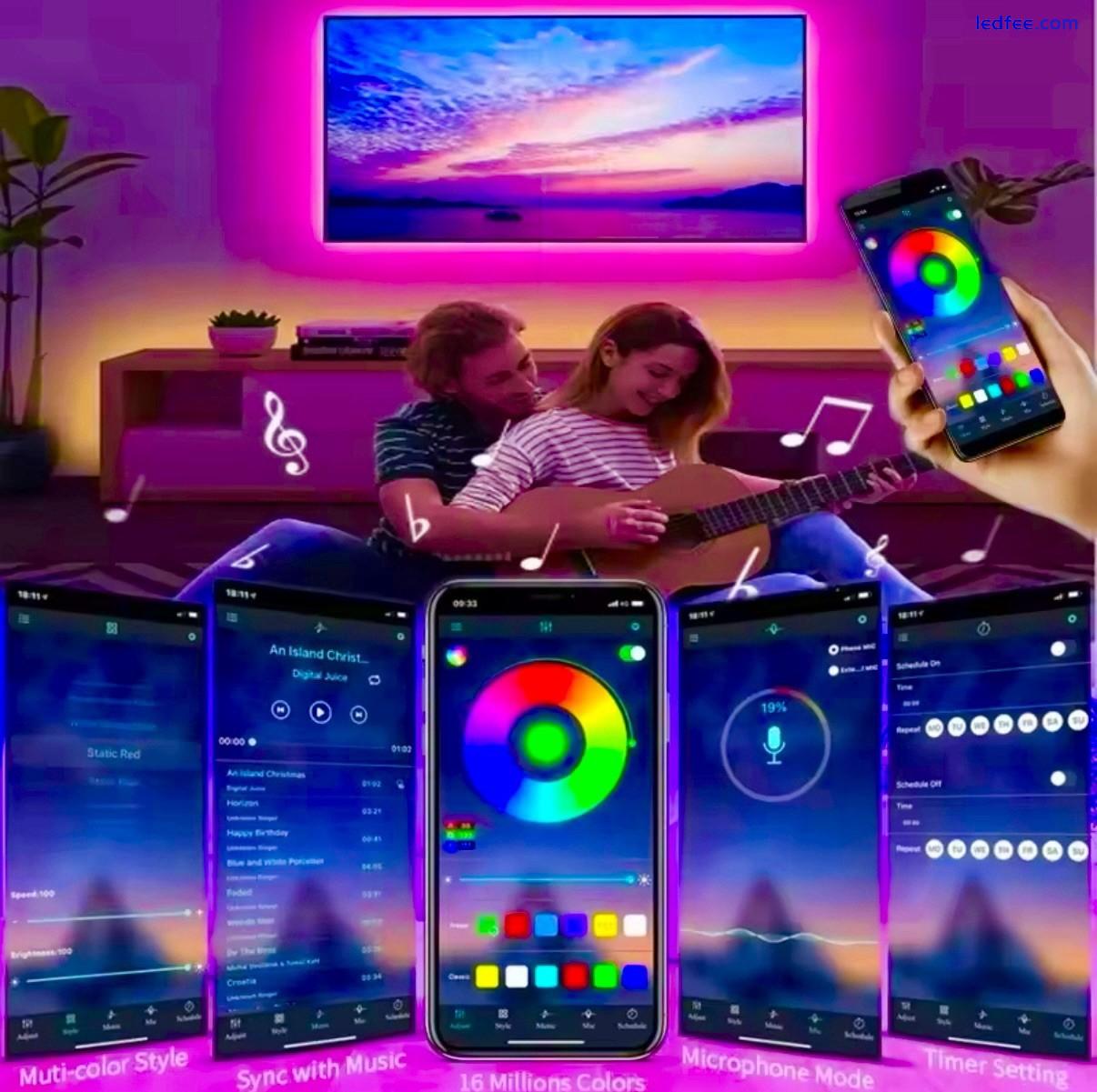 1-30m 5V USB 5050 RGB Smart LED Strip Lights + IR Controller (Alexa Compatible✅) 3 