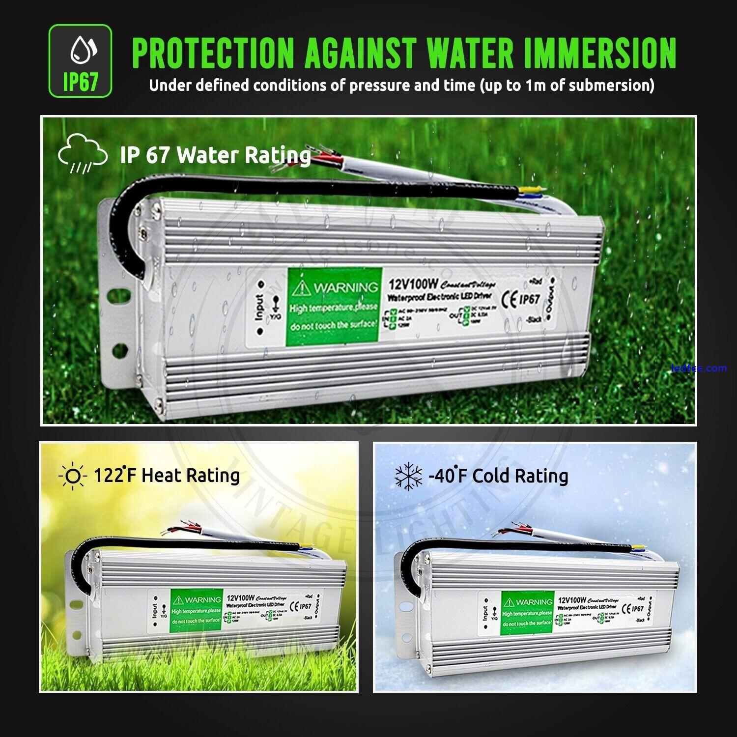 Waterproof LED Driver Power Supply Transformer DC12V/24V IP67 for LED Strip 240V  | eBay UK 5 