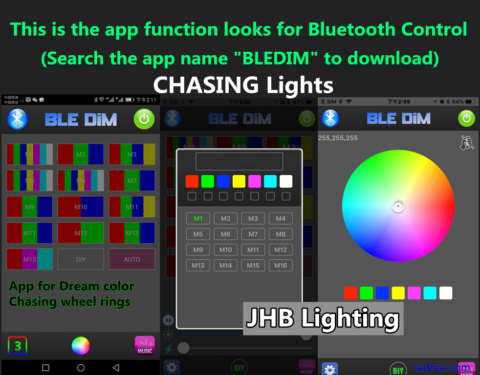 JHB Remote APP DOUBLE ROW CHASING FLOW Multifunction Underglow LED Strips Lights  | eBay UK 2 