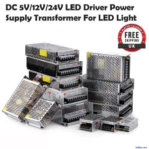 DC 5V/12V/24V LED Transformer 240V 12W-720W LED Power Supply IP20 LED Driver PSU  | eBay UK