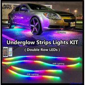 JHB Remote APP DOUBLE ROW CHASING FLOW Multifunction Underglow LED Strips Lights  | eBay UK