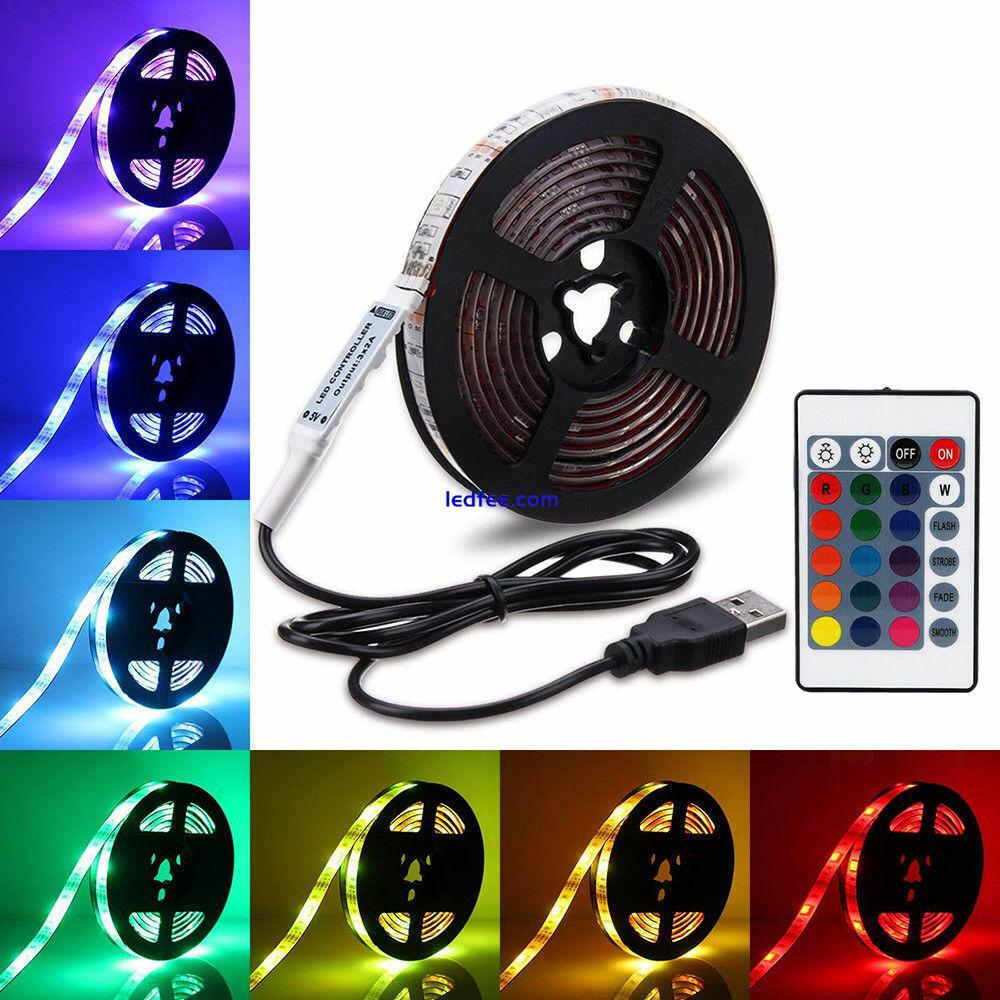 USB TV PC LED STRIP LIGHT KIT RGB COLOUR CHANGING BACKLIGHT WIRELESS REMOTE UK 2 