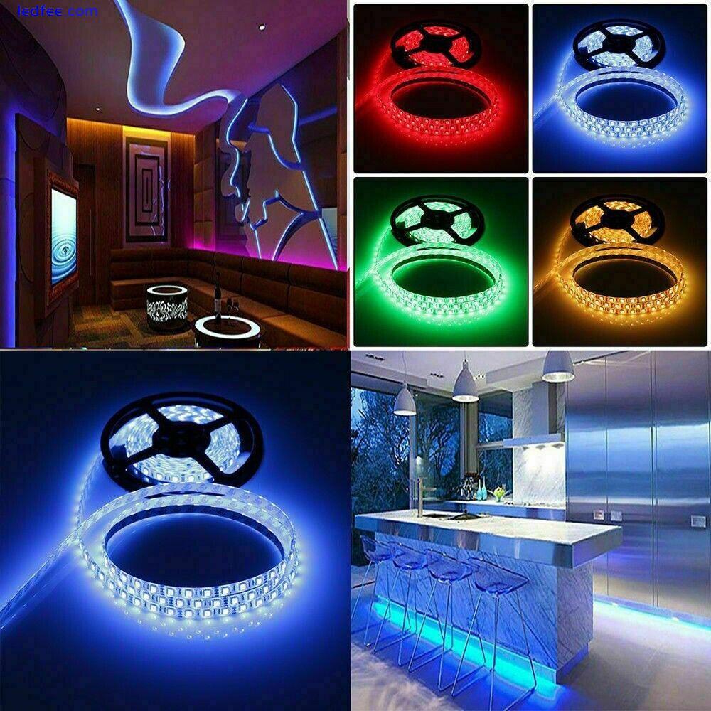 LED Strip Lights 1- 5m RGB 5050 Colour Changing Tape Cabinet Kitchen TV Lighting 4 