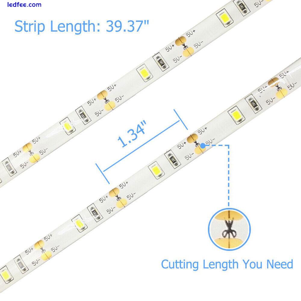 USB PIR Motion Sensor Led Strip Night Light Cabinet Kitchen Closet tape Lamp 5V 2 