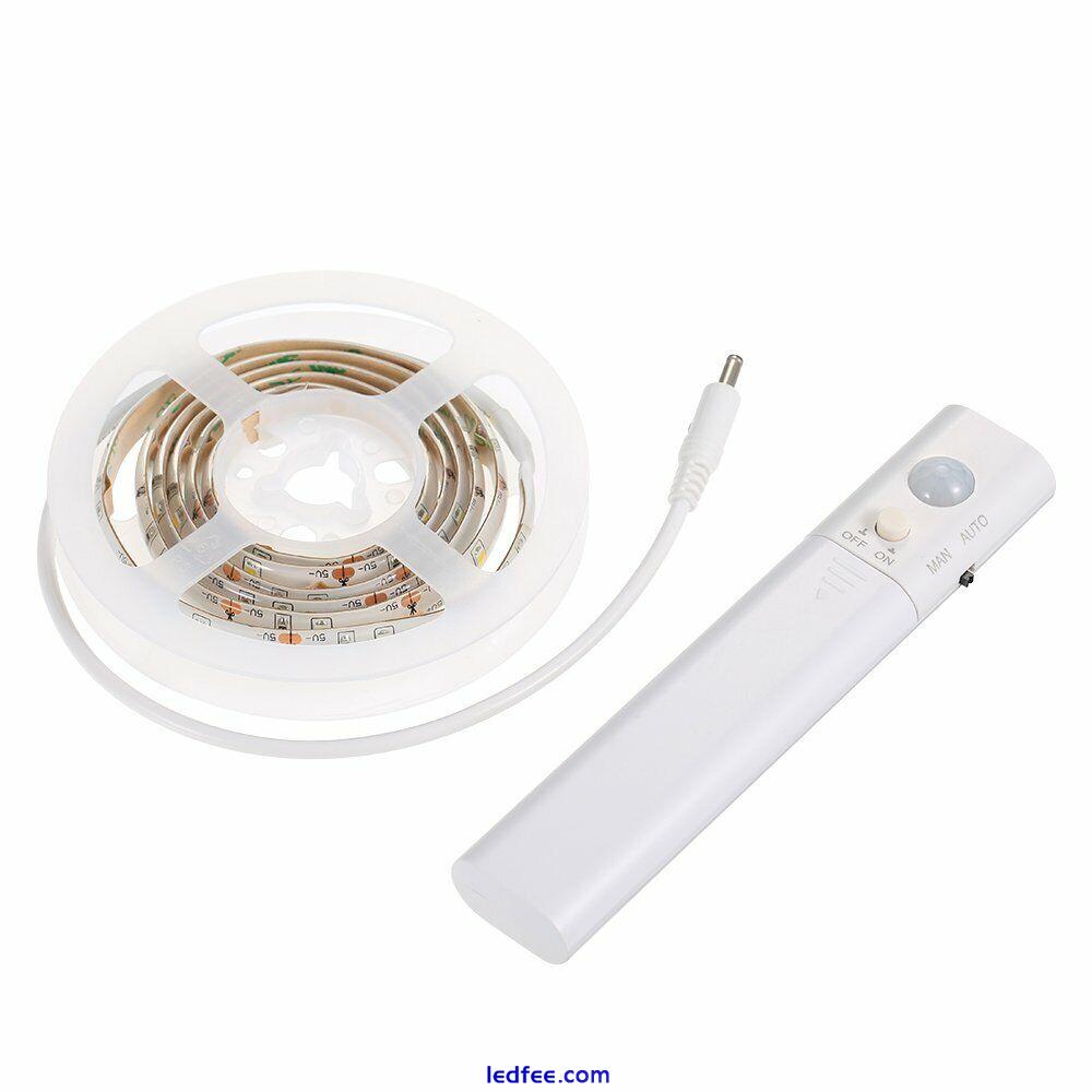 Activated Motion Sensor PIR LED Strip Light Battery Kitchen Cupboard Underbed  3 