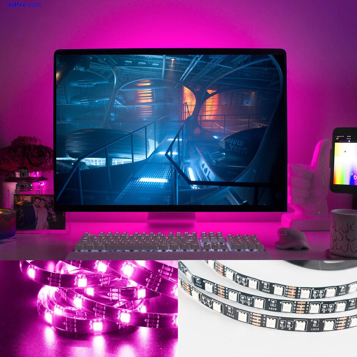 LED Strip Lights 5050 RGB Colour Changing Tape Cabinet Kitchen TV Lighting 3 