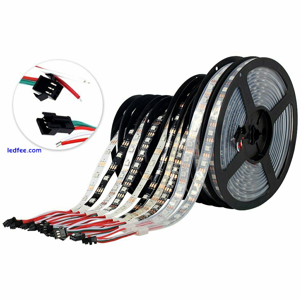 5M 150 LED Strip WS2812B 5050 RGB 30LED/M WS2812 IC Individual Addressable 5V UK 1 