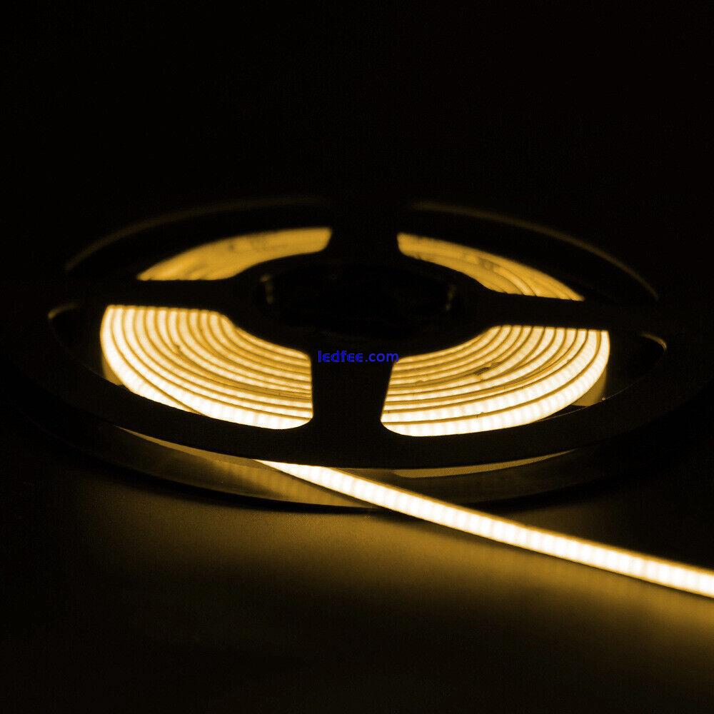 4mm COB 24V LED Strip Light Tape for Game Computer PC Decor DIY 480LEDs Color 0 