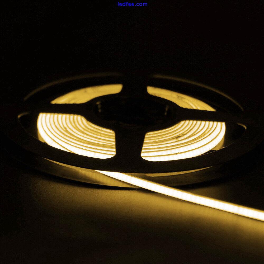 4mm COB 24V LED Strip Light Tape for Game Computer PC Decor DIY 480LEDs Color 1 