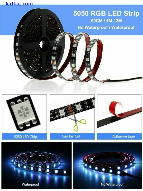 5V USB LED Strip 5050 RGB Changeabl LED TV Background Lighting 0.5-5M DIY Flexib 2 