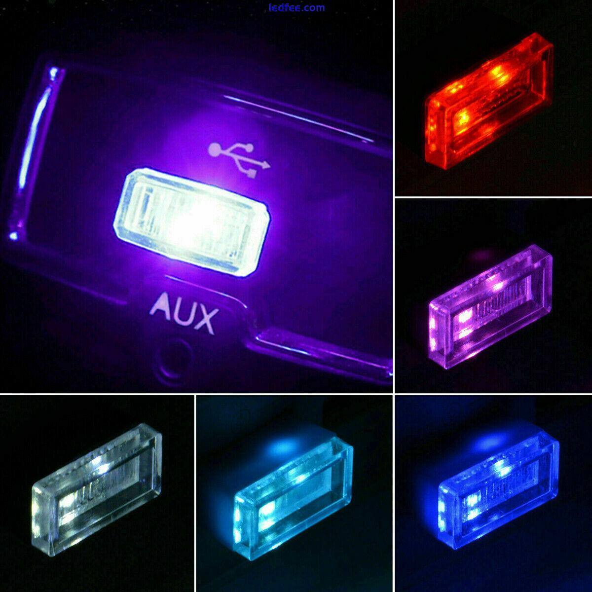 Mini USB LED Car Interior Light Neon Atmosphere Ambient Lamp Bulb Car Accessorie 5 