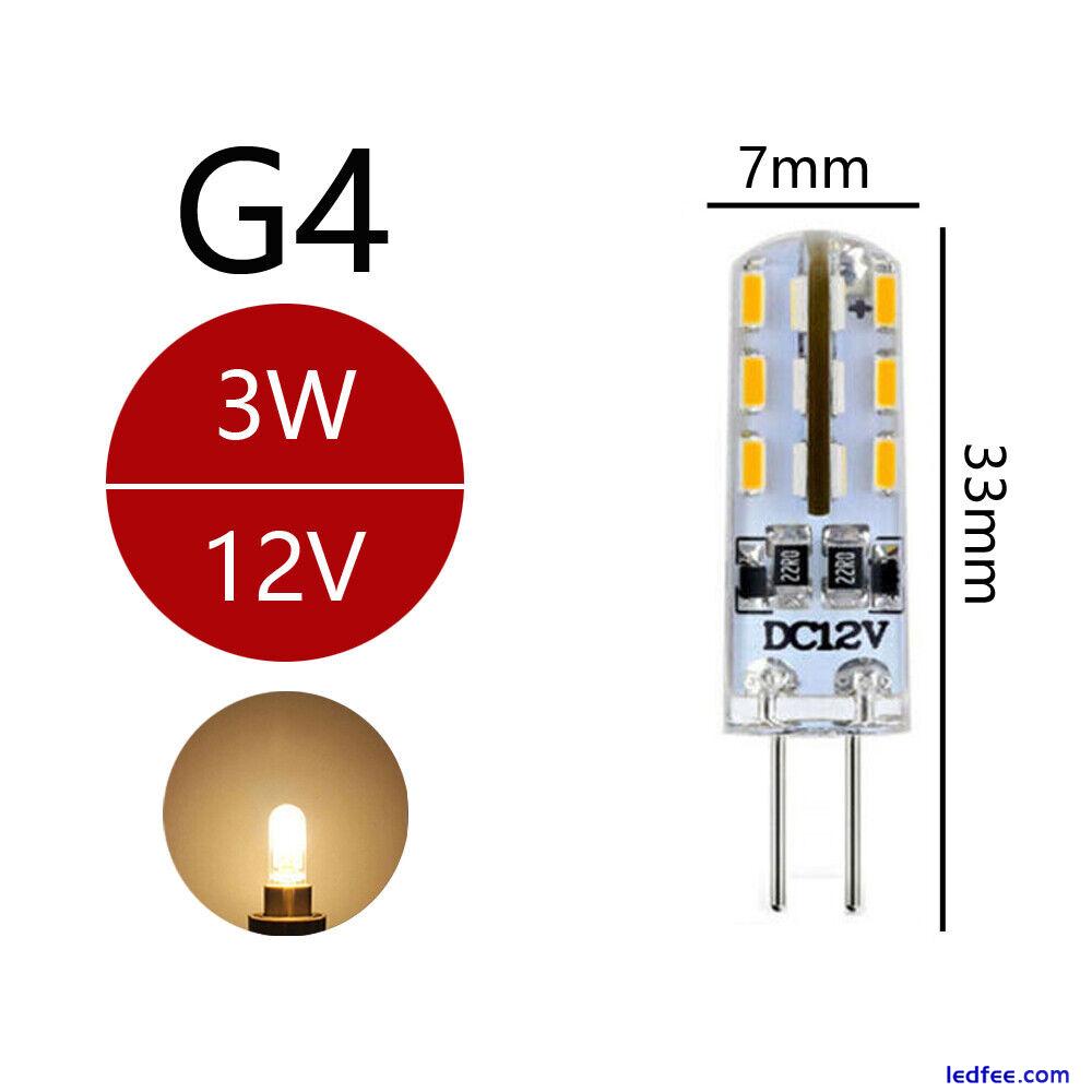 G4 LED Bulbs 3W Bulb Replacement fo Capsule Halogen Bulb 12V DC SMD Light Lamp 1 