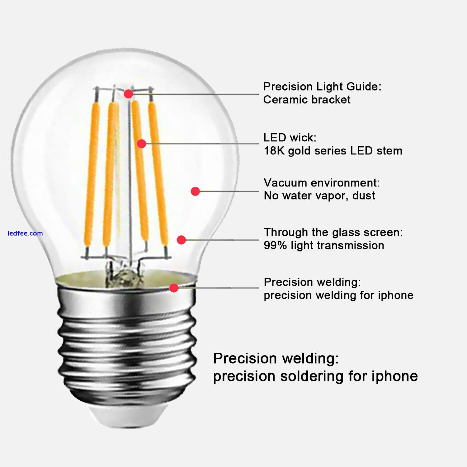 1 PC/6 PCS 60W LED LIGHT BULBS Golf Ball Clear bulbs ES E27 SES E14 Warm White  0 