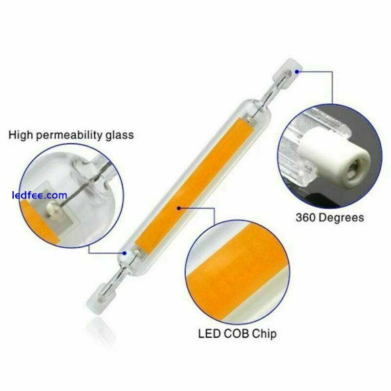 R7S LED 78/118mm Flood Light Replace For Halogen Lamp Corn  white Bulb 10W 20W 2 