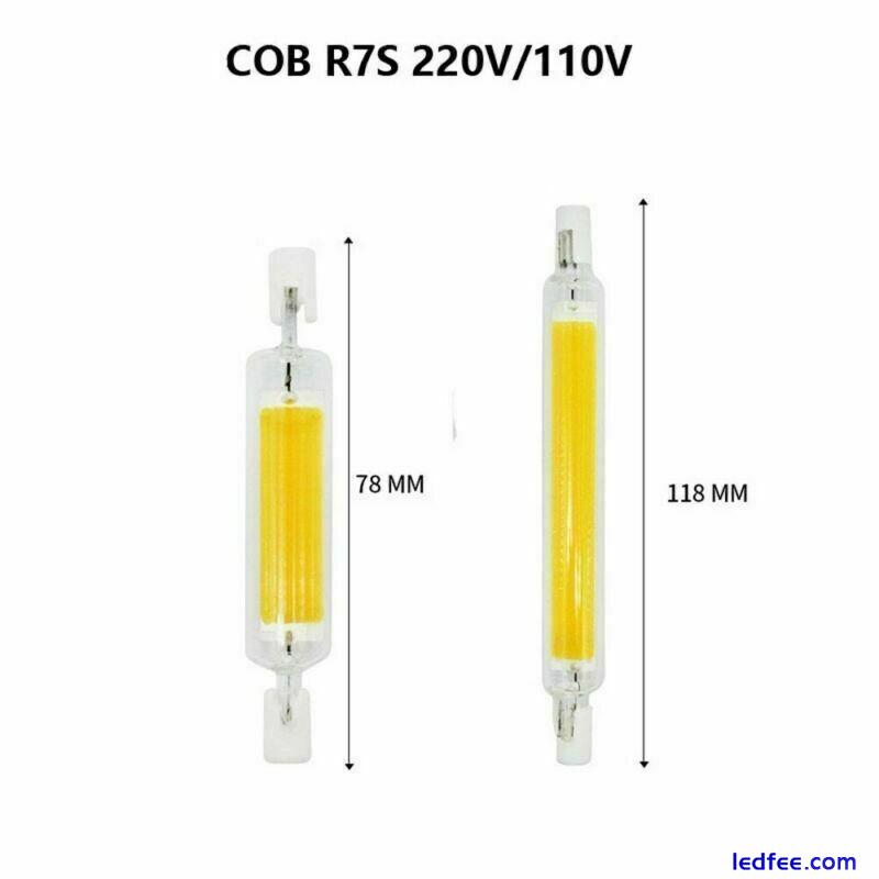 R7S LED 78/118mm Flood Light Replace For Halogen Lamp Corn  white Bulb 10W 20W 0 