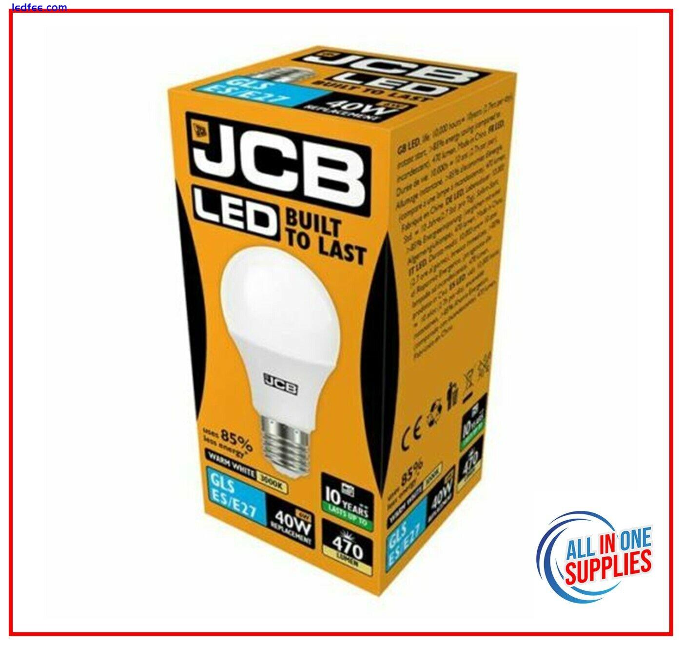 ENERGY SAVING JCB LED GLS LIGHT Bulbs 4.9w = 40w 8.5W=60W 14w=100W BC B22 ES E27 4 