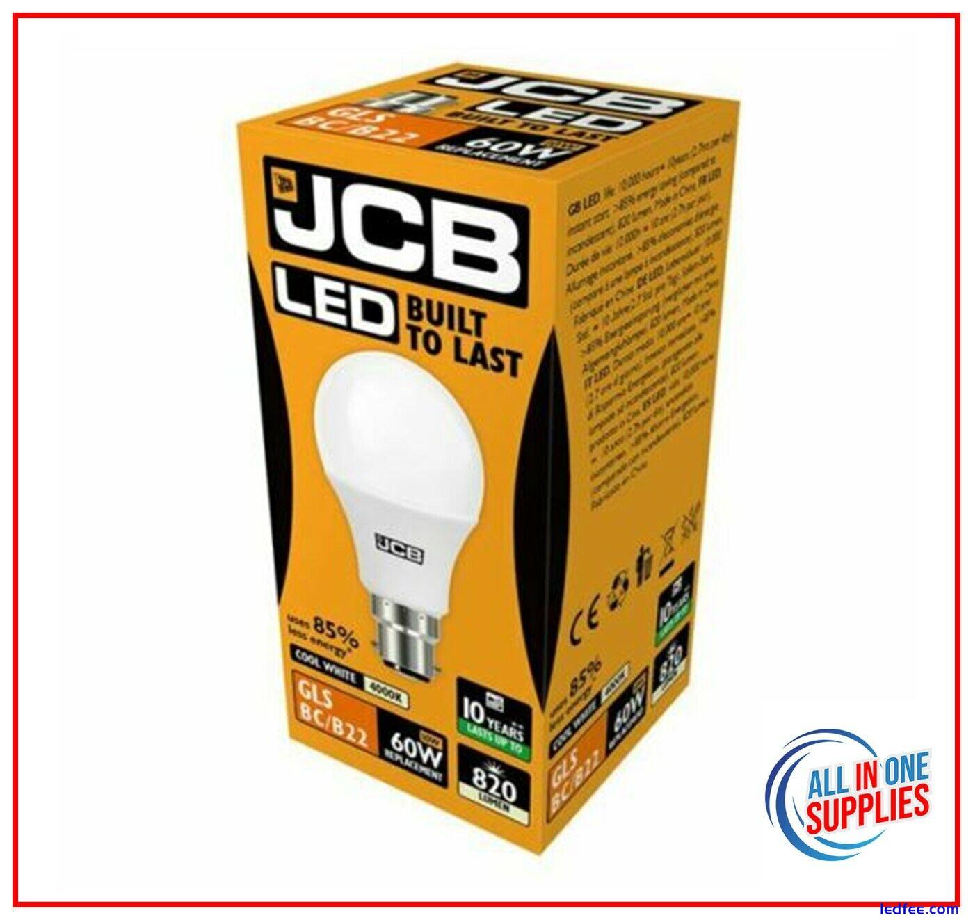 ENERGY SAVING JCB LED GLS LIGHT Bulbs 4.9w = 40w 8.5W=60W 14w=100W BC B22 ES E27 5 