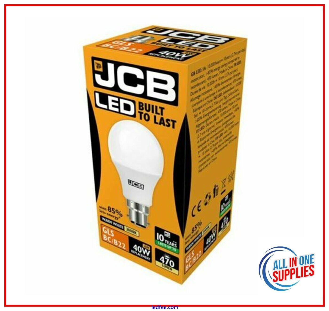 ENERGY SAVING JCB LED GLS LIGHT Bulbs 4.9w = 40w 8.5W=60W 14w=100W BC B22 ES E27 3 