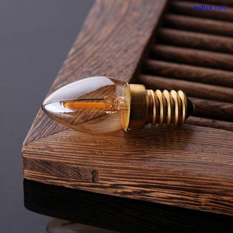 0.5W LED Lamp Led Bulb E12 C7 LED Filament Light Chandelier transparent Edison 0 