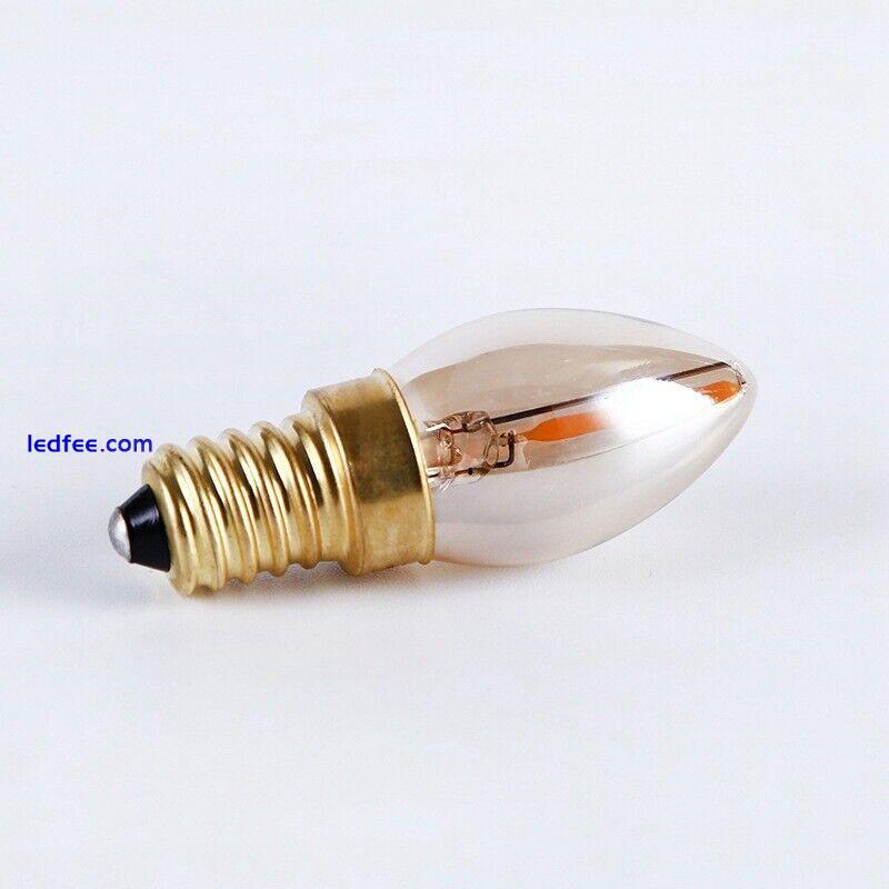 0.5W LED Lamp Led Bulb E12 C7 LED Filament Light Chandelier transparent Edison 3 