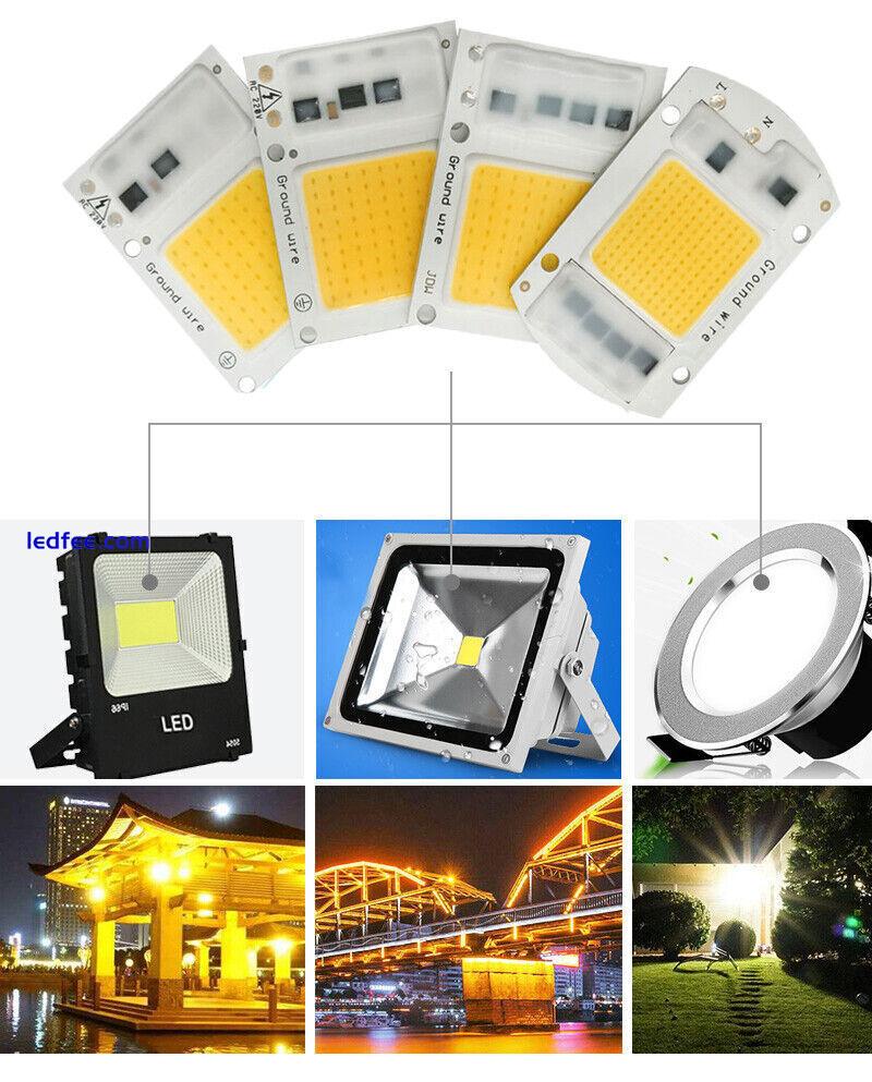 LED Chip 10W 30W 50W 100W Driverless Full Spectrum Smart IC DIY Bulb FloodLight 0 