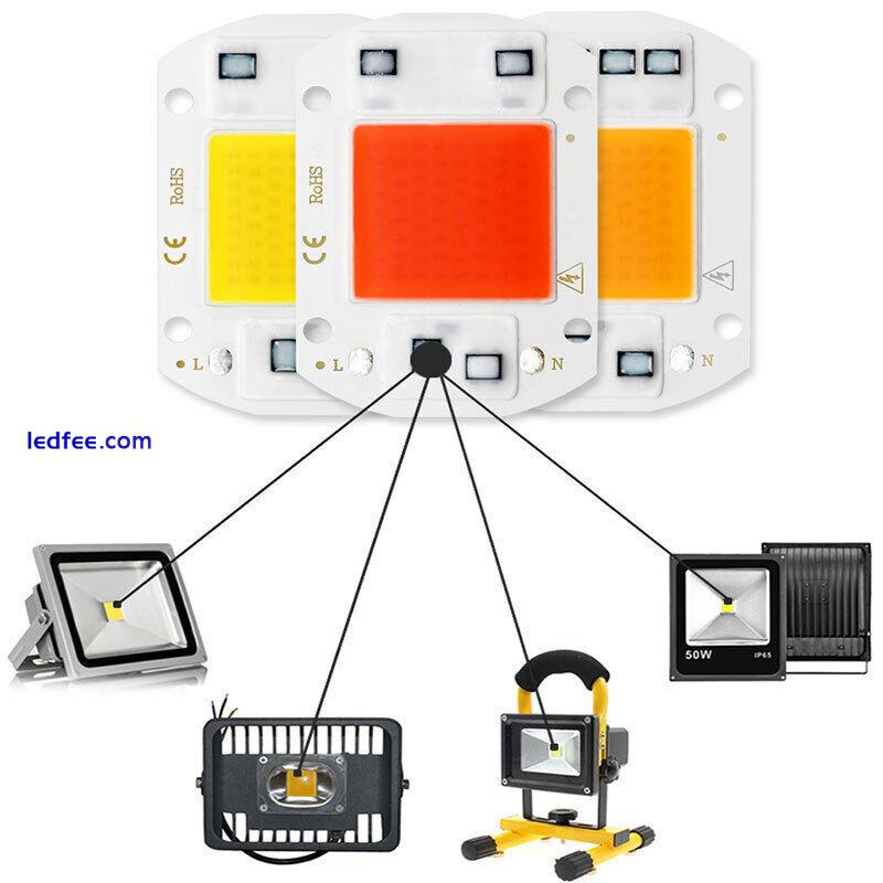 LED Chip 10W 30W 50W 100W Driverless Full Spectrum Smart IC DIY Bulb FloodLight 1 