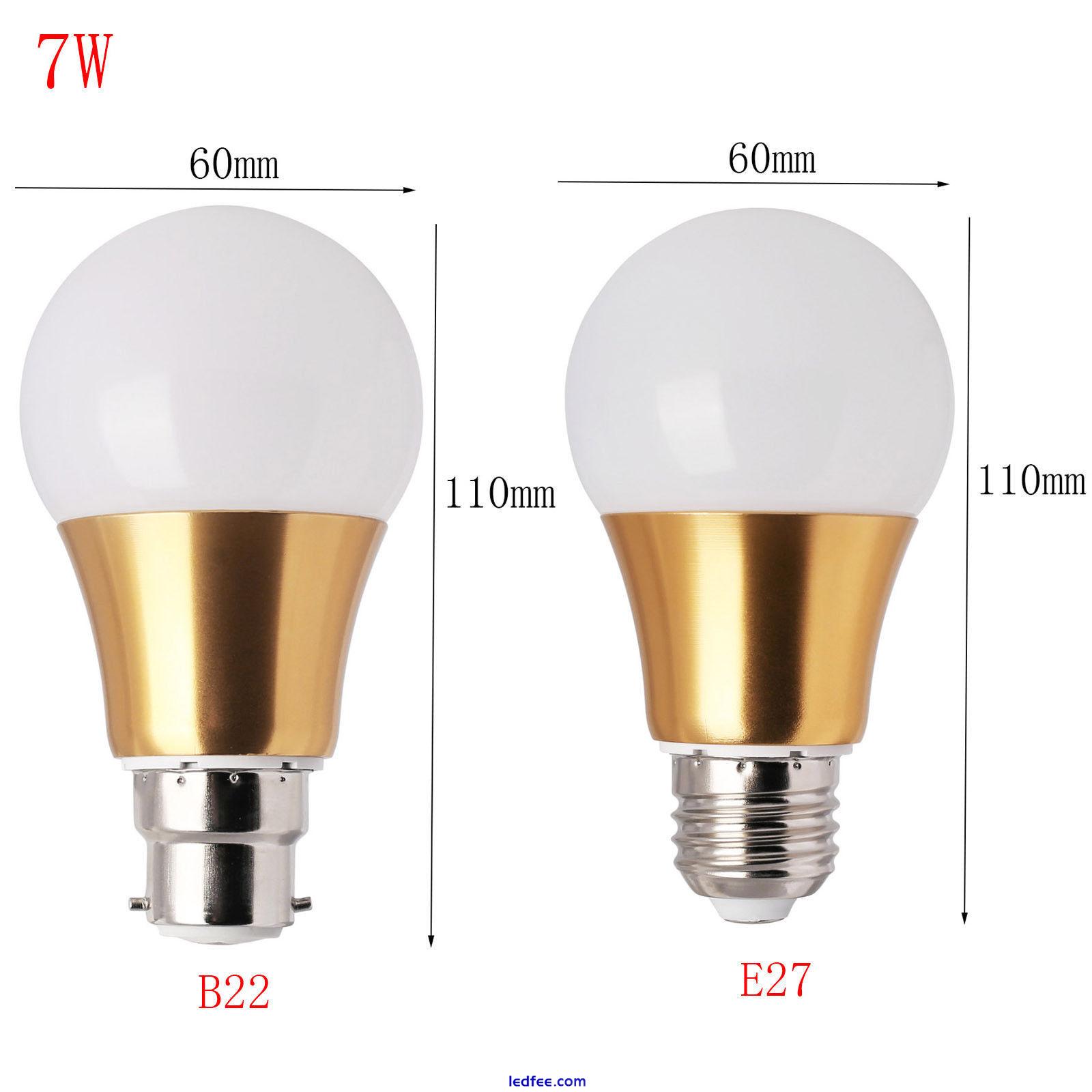 Ranpo 3W 5W 7W 9W Dimmable LED Globe Bulbs B22 E27 Home Lights Lamp 85-265V 220V 5 