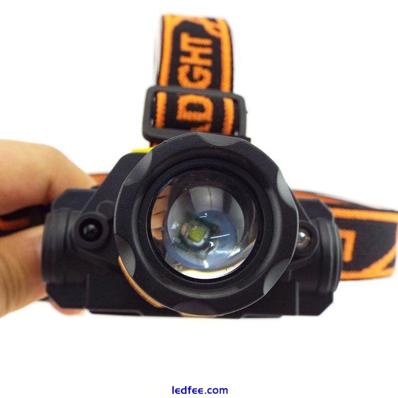 XPE Q5 Led Headlamp sensor headlight rechargeable 18650 head torches Lamp Light 1 