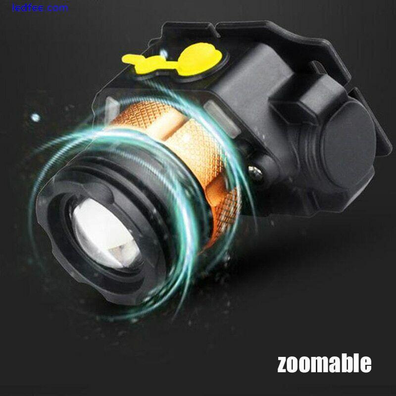 XPE Q5 Led Headlamp sensor headlight rechargeable 18650 head torches Lamp Light 2 