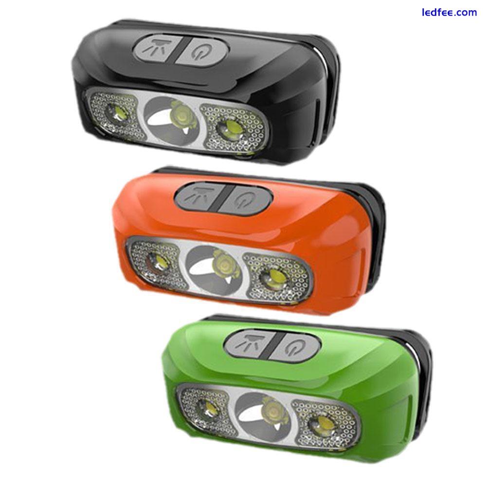 Ultra Bright LED headlamp Outdoor Night Fishing Flashlight USB fast charging UK 3 